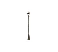 Farola exterior aluminio regulus 1xe27 negro/oro 230x25x25 cm regul