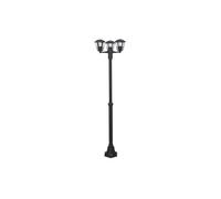 Farola para jardin metal color gris serie terva 48cm