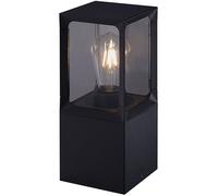 Farola/sobremuro criz ip44 1xe27 l.12,3xan.12,3xal.30cm aluminio+vidri