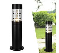 Farolas Exterior Jardin, Lámpara de exterior, E27 Lámpara de pie luminaria, IP44, Balizas luz de camino entradas Jardin Poste de Lámpara Bolardo Farolillo Moderno Zonas de Paso aluminio metal (B)