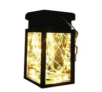 Faroles solares para exteriores, luces solares para patio, luces colgantes portátiles, lámpara de mesa decorativa para patio, jardín, mesa interior