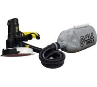 FARTOOLS DWS 180: Lijadora excéntrica para paneles de yeso, 710W, disco de lijado de 180mm, 1200-3000 RPM, sistema de aspiración de polvo con bolsa de tela