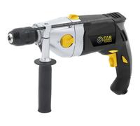 Fartools Martillo Perforador PKP 1200 1200W con Variador de Velocidad y 2 Velocidades Mecánicas, Portabrocas Autoajustable, Mango Extraíble y Guía de Profundidad