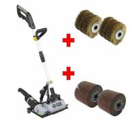 Fartools Paquete Renovador Grande de Pie para Superficie de Suelo con Cepillos de Latón y Abrasivos
