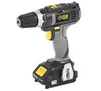 Fartools XF-DRILL Taladro sin cable Tensión 18 V, Tipo de batería Li-ion, Batería amperios 1,5/3,0 AH, máx. 33 N/M, Número de velocidades mecánicas x2,