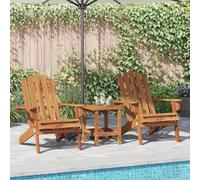 Fasba Silla Adirondack de Jardín Plegable en Madera de Acacia - Resistente a la Intemperie y Cómoda Modelo FCZJ-3145014ESGMRX