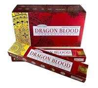 Fashnkart Varillas de incienso de sangre de dragón Deepika Masala Aggarbatti para calentamiento de la casa, Pooja, templo, meditación y yoga, enrolladas a mano, paquete de 3