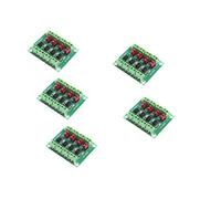 Fasizi, 5 uds., PC817, Placa de Aislamiento de optoacoplador de 4 Canales, módulo Adaptador convertidor de Voltaje, módulo Aislado fotoeléctrico de Controlador de 3,6-30V