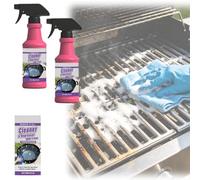 Fast-Acting Heavy-Duty Grill Degreaser Spray,Outdoor 120 ML BBQ Grill Cleaner,Multi Functional Grease Remover for Kitchen Grates and Racks,Stove Top,Drip Pans (2)