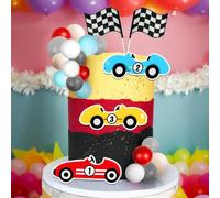 Fast Cake Topper Race Car Birthday Cake Decoraciones Dos Suministros