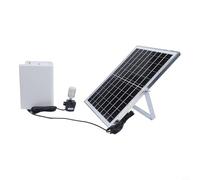 Fastigeaty Bomba solar de reserva de batería de 9 V, 5 - Bomba de fuente solar, sistema de aireación de estanque, bomba de oxígeno para peceras y función de jardín, Rockery artificial lista (9 V, 10 W