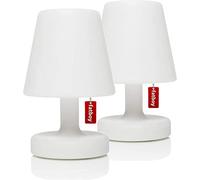 Fatboy® Edison the Petit - Juego de 2 lámparas de mesa/al aire libre y de cabecera, sin cable y recargable a través de USB para interiores y exteriores, color blanco