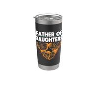 Father Of Daughters Daddy Conservative Dad Protector Vaso térmico de acero inoxidable de doble pared