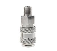 FATTERYU 1 PC Euro Air Line Conector de manguera hembra de liberación rápida 1/4 pulgadas BSP macho