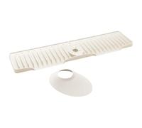 Faucet Mat para fregadero de cocina - 70cm silicona agua Splash Guard, 15 grados pendiente almohadilla de secado, protector anti salpicaduras | Bajo bandeja de del fregadero para baño RV