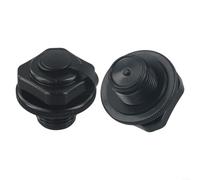 Fauhapyway 2 tapones de rosca de inflado de válvula de aire de PVC, negro de 4,2 cm de diámetro, accesorio de spa para piscina compatible con múltiples modelos inflables F4C009B (2 piezas)