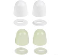 Fauhapyway Cubiertas de base de inodoro con luz nocturna de fácil | Instalación manual sin herramientas, cubre pernos antiestéticos, acabado sin costuras, se adapta a inodoros estándar