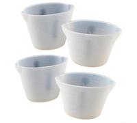Fauhapyway Juego de medición de silicona reutilizable de 250 ml y 500 ml de | Alta resistencia al calor, perfecto para derretir chocolate, dulces, mantequilla, apto para microondas, silicona duradera