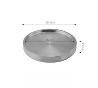 Fauhapyway para plato Sashimi 28cm con Base para Hielo Restaurante para(Silver)