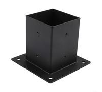 Fauhapyway Soportes inclinados para pérgola de techo, montaje en pared para postes de 4 x 4 pulgadas, kit de tornillos de acero para cenador (juego derecho de 15°)