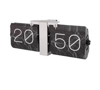 Fauitay Flip Clock 24 Horas Automático de Página, Reloj de Pared Digital con Diseño Retro Silencioso para Sala de Estar Dormitorio Estudio (Página Negra)