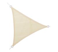Faura - toldo vela triangular beige 150 gr/m2 - 3,6 x 3,6 x 3,6 metros