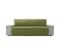 FAVERTI® Cubre Sofá 4 Plazas de 190 cm | Modelo PEGO | Verde | Chenilla Tacto Extra Suave, Protector sofá de Calidad Hecho en España con Material Reciclado