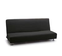 FAVERTI® Funda Elástica Sofá Cama Click Clack Tres Plazas | Modelo Reale | Negro | Funda Sofá Cama Universal | Protector de Calidad de Tejido Jacquard Tacto algodón