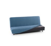 FAVERTI® Funda Sofá Cama Click Clack 3 Plazas de 160 a 200 cm | Modelo NOVELE | Celeste | Funda Super Elástica Ideal para Cualquier sofá Cama | Protector de Calidad Tejido Jacquard Tacto algodón
