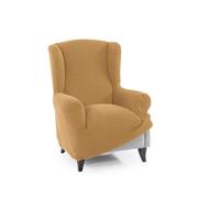 FAVERTI® Funda Sofá Orejero 3 Plazas | Modelo NOVELE | Amarillo | Súper elástica - Ancho total 160-190 cm - Fabricado en España - Jacquard tacto suave - Antipeeling - Lavable a 30°