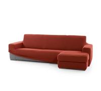 FAVERTI® Funda Super Elástica Chaise Longue Brazo Corto Derecho (Visto de Frente) | Modelo NOVELE | Caldera | Protector de Calidad de Tejido Jacquard Tacto algodón
