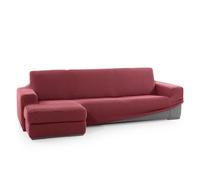 FAVERTI® Funda Super Elástica Chaise Longue Brazo Corto Izquierdo (Visto de Frente) | Modelo NOVELE | Fucsia Oscuro | Protector de Calidad de Tejido Jacquard Tacto algodón