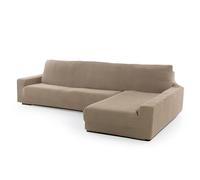 FAVERTI® Funda Super Elástica Chaise Longue Brazo Largo Derecho (Visto de Frente) | Modelo NOVELE | Lino | Protector de Calidad de Tejido Jacquard Tacto algodón