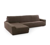 FAVERTI® Funda Super Elástica Chaise Longue Brazo Largo Izquierdo (Visto de Frente) | Modelo NOVELE | Ante | Protector de Calidad de Tejido Jacquard Tacto algodón