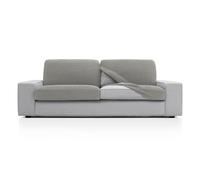 FAVERTI® Funda Super Elástica de cojín de sofá con Medidas Entre 50-85 cm por 140-210 cm y 10-20 cm de Alto | Modelo NOVELE | Funda de Asiento o Respaldo de sillón o sofá Gris Claro