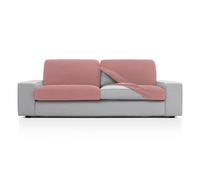 FAVERTI® Funda Super Elástica de cojín de sofá con Medidas Entre 85-125 cm por 70-100 cm y 10-20 cm de Alto | Modelo NOVELE | Funda de Asiento o Respaldo de sillón o sofá Rosa Pastel