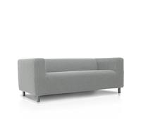 FAVERTI® Funda Super Elástica Sofá Compatible con el Sofá KLIPPAN 2 plazas de IKEA | Modelo NOVELE | Gris Claro | Protector de Calidad de Tejido Jacquard Tacto algodón