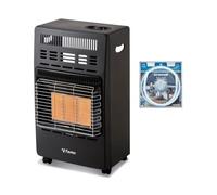 Chauffage d'appoint infrarouge au gaz butane KERN - Allumage par piezo - Surface de chauffe jusqu'a 40 m² - 3 niveaux de puissa
