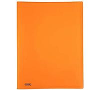 Favorit 400102288 Carpetas de neón con 60 fundas, formato interior, 22 x 30 cm, naranja neón