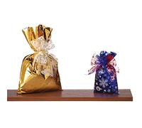 FAVORIT 50 sobres de regalo metalizados formato 50 x 70 cm, 4 diseños navideños