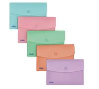 Favorit Sobres pastel A6 polipropileno mate 5 unidades