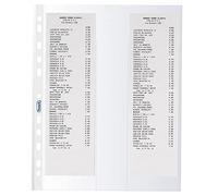 Favorit, Sobres transparentes para recibos, 10 unidades, formato de bolsillos 8 x 30 cm, piel de naranja