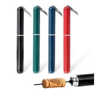 FBBULES 4 Piezas Sacacorchos de Aire a Presión, Negro+Rojo+Azul+Verde | Abrebotellas Profesional, Sacacorcho Portátil de Viaje, Abridor, Amantes Del Vino Regalo Set