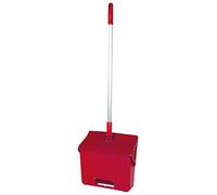 FBK 80200 - Recogedor plegable con asa, aluminio, 330 x 310 x 125 mm, color rojo
