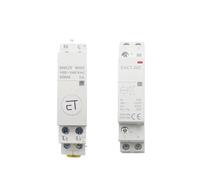 FBPQRCONS 1 contactor Auxiliar Inteligente WiFi con Temporizador, CA 220 V, CC 24 V, Interruptor Modular for riel doméstico, 16 A, 20 A, 25 A, 40 A, 63 A.(2p DC 24v,16A-2NO)