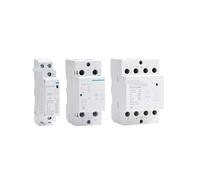 FBPQRCONS 1 contactor de CA doméstico Tipo riel NCH8 de 20 A, 25 A, 40 A y 63 A, 220 V, 230 V, 380 V y 400 V, 1 NA, 1 NC, 2 NA, 2 NC, 4 NA, 1 monofásico, 3 trifásico.(Nch8-25,2NO)