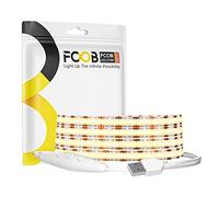 FCOB COB USB Tira LED Regulable Blanco Frío 6000K 2M 320LEDs/M DC5V CRI90+ | 8mm Ancho IP30 Flexible Alta Densidad Dimmable Tira de Luz Brillo Uniforme para Decoración de Cocina Hogar DIY