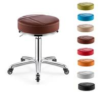 FCZVWPR Dot Taburete Redondo, Silla Giratoria De 360 °, Taburete De Bar Minimalista, Fuerte Capacidad De Carga, Confiable For Tareas De Laboratorio Y Taller(Browns)