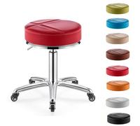 FCZVWPR Dot Taburete Redondo, Silla Giratoria De 360 °, Taburete De Bar Minimalista, Fuerte Capacidad De Carga, Confiable For Tareas De Laboratorio Y Taller(Red)