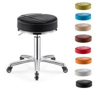 FCZVWPR Dot Taburete Redondo, Silla Giratoria De 360 °, Taburete De Bar Minimalista, Fuerte Capacidad De Carga, Confiable For Tareas De Laboratorio Y Taller(Black)